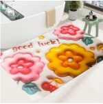 3D Visual Anti-Slip Absorbent Mat, Bath Mat Rug, Quick Dry Super Absorbent Non-Slip Thin Bathroom Rugs Fit Under Door Random color - Image 2