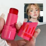 pack of 4 Cheek Lip Tinted Moistured Blush Stick Eyes Cheek Lip Brighten Cream Water Jelly Tint Stick Matte Contour Makeup - Image 3