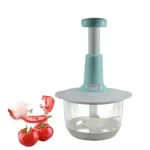 Multifunctional Manual Pushing Chopper with Beater & (Grater , Shredder,  Slicer Plate) High Quality(random color ) - Image 2