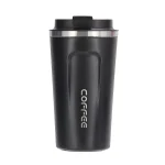 510ml Large-capacity Coffee Cup Keep Heat Stainless Steel Double-layer Smooth Edge Water Bottle Mug for Daily Use (random colors) - Image 3