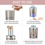 3 In 1 Electric Makeup Brush Cleaner | Automatic Make Up Brush Holder Cleaner Machine - Image 3