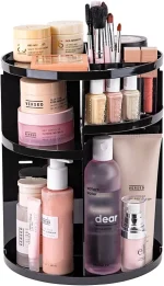 360 Degree Rotating Cosmetic Organizer (black ) - Image 2