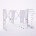 1 Pc Desktop Adjustable Bookends-Retractable Book Stand-Nonslip-for Decorative Bookends ( Random Color) - Image 4