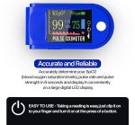 Pulse Oximeter Fingertip Monit Blood Oxygen Saturation (SpO2) and Pulse Rate Monitors- Portable Single Color LED Display [Battery Included] - Image 5