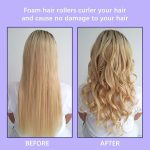 Pack of 10 Hair Rollers Papilotten Hair Rollers, Curls Without Heat Foam Curlers for Women (Random Color) - Image 3