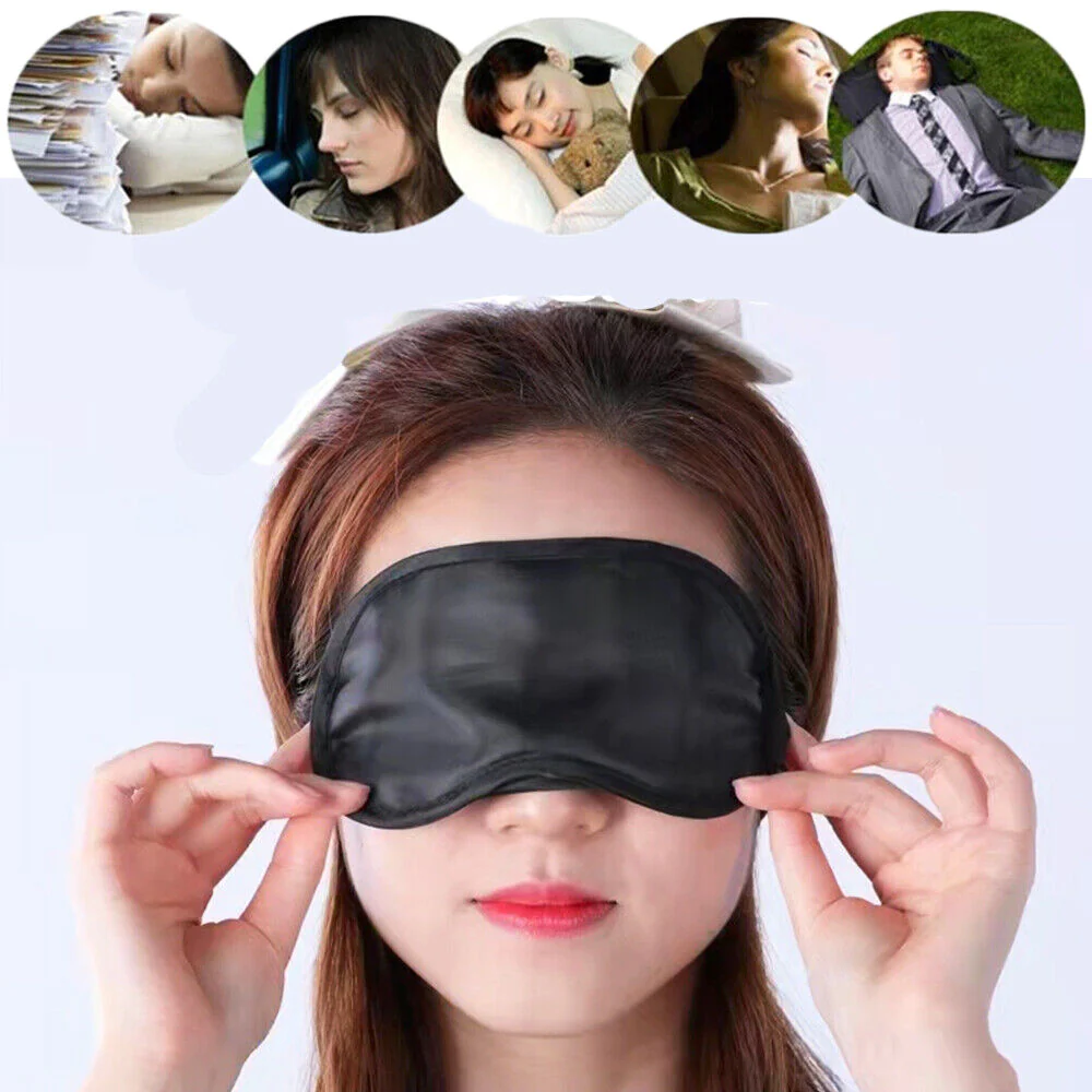 4-20.webp 1 PC SLEEP MASK NATURAL SLEEPING EYE MASK EYESHADE COVER SHADE EYE PATCH WOMEN MEN SOFT PORTABLE TRAVEL EYEPATCH(random color) - Image 1