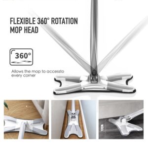 4-25-300x300-1.jpeg X Mop Manual Extrusion Hand-free Flat Squeeze Mop X-Type Microfiber Squeezing Twist Mop Household Cleaning Tool - Image 1