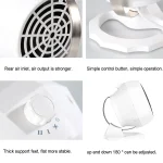Miniature heater model WG-089..  Flexible 1800W Portable Electric Heater Fan Winter Warm Hot Fan Home Office Winter Warmer(random color ) - Image 5