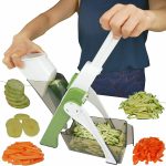4 In 1 Vegetable Cutter Chopper Adjustable Multi-function  Cutter Vertical Vegetable Cutter Kitchen Shredder Grater Artifact(random color ) - Image 3