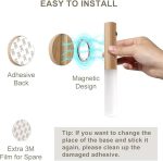 LED Wood Night Light PIR Motion Sensor Magnetic Wall Lamp USB Rechargeable Lights Home Staircase Bedroom Lamp Bedside Lighting | 1Pc - Image 3