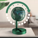 Folding Telescopic Floor Fan Summer Silent Desktop Direct  electric Fan For Office Bedroom School (random Color ) - Image 4