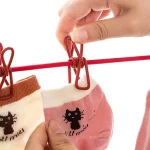 Portable Clothesline Clip - Elastic, Windproof Eco-Friendly Cloth Hanging Rope for Travel Home Use | After stretching it become - Image 4