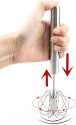 Hand Pressure Semi-automatic Egg Beater  Kitchen Accessories Tools Self Turning Cream Utensils Whisk Manual Mixer - Image 4