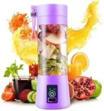 Juicer Portable Outdoor Juicing Cup Home Mini Cordless Crushed Ice Machine USB Charging Fruit Vegetable Blender (Random Color) - Image 4