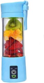 Juicer Portable Outdoor Juicing Cup Home Mini Cordless Crushed Ice Machine USB Charging Fruit Vegetable Blender (Random Color) - Image 3