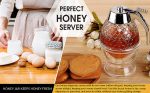 Honey Dispenser Juice Syrup Pot Jar For Kitchen Bee Drip Storage 200ML - Image 4