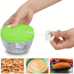 Speedy chopper multi use turbo cutter mini handy manual speed chopper for vegetables fruits imported heavy quality best make your life easier nicer dicer (Random color) - Image 2