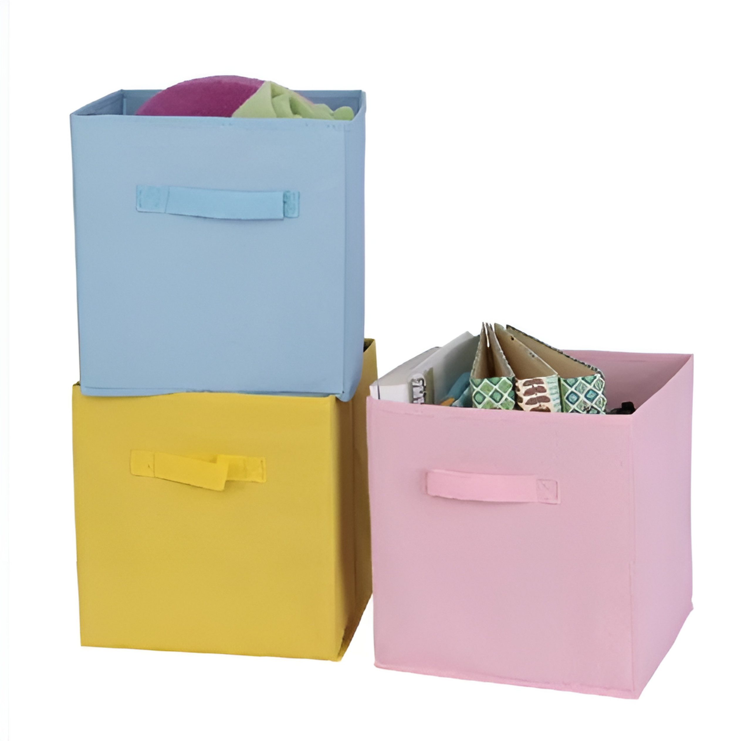 4_6X.jpg Foldable Canvas Storage Box (Random Color) - Image 1