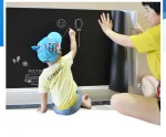 PVC Vinyl Black Board Wall Sticker Removable, with (2 pcs chalks)  For Kids Bedroom Size/Dimension 16*60 cm Size - Image 2