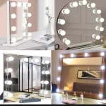 Vanity Mirror Fill 10Pc Light Bulb | Changeable Luminance 3 Colors LED USB String Dimmable Vanity Light - Image 3