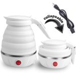 Fast Water Boiling 600 ml Portable Kettle Travel Kettle Foods Boils Quickly Silicone Small Collapsible Foldable Electric Sports Bottle ( Random Color ) - Image 4