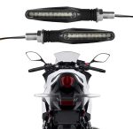 Pack of 2 pair(4pcs) - Audi Flow Style Led Motorcycle Turn Signals Indicator Amber Light - Image 2
