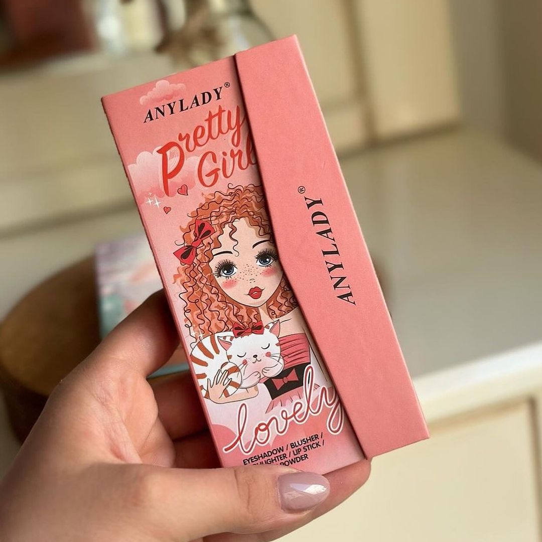 Any Lady Pretty Girl Lovely Eyeshadow Blusher Highlighter Palette - Image 2