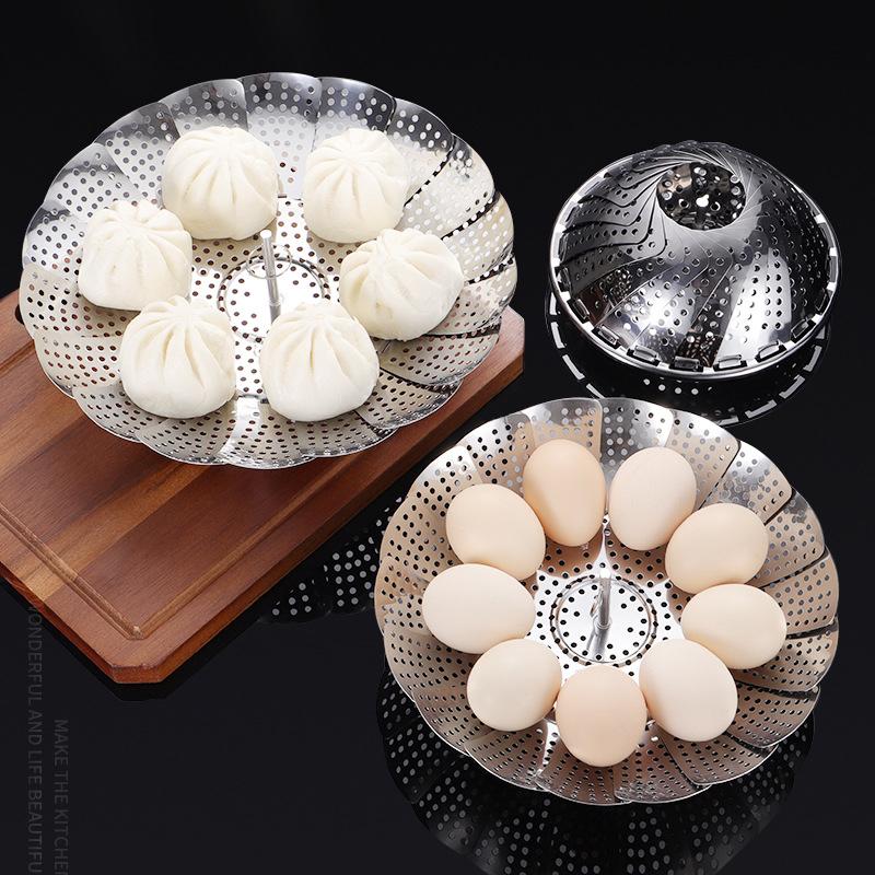 50910ef70a5b6207b99611b85b1b293e01e744bf_original.jpeg 304 Stainless Steel Folding Steamer Tray Steam Rack Steam - Image 1