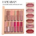 12 Colors HANDAIYAN Matte Liquid Lipstick Set - Image 4