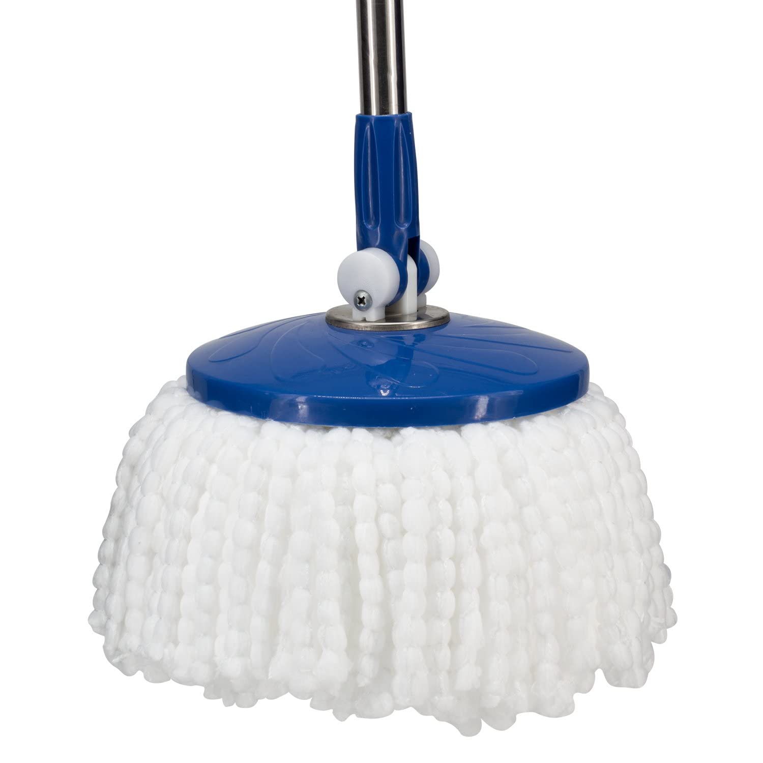 51EZLPzsYhL._SL1500_.jpg (PACK OF 3)Spin Mop Refill - Extra Head, Additional Microfiber Mop Round Shape Mop Heads - Image 1
