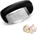 Garlic Press Rocker - Stainless Steel Garlic Press, Versatile Garlic Crusher, Easy to Use and Store Garlic Mincer – Effortless Cleanup and Dish Safe Garlic Grater(random color) - Image 5