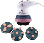 Electric Slimming Massager Handheld Body Weight Loss Professional Neck Shoulder Back Health Care Relaxation Tool with 4 Vibrating Heads( random color ) - Image 3