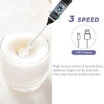 Rechargeable Electric Coffee Mixer Egg Beater Quick Frothing Action - Image 3