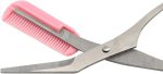Scissors Eyebrow Trimmer Scissors Comb Stainless Steel Brow Hair Scissors Clips Shaping Grooming Trimmer Makeup Accessories(random color) - Image 4
