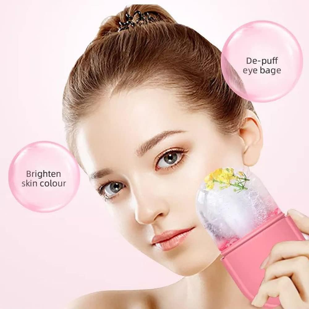 51sqFuoCmL._AC_SL1000_.jpg (plain design )Ice Roller for Face Ice Roller for Face Massager Face Ice Roller to Enhance Skin Glow Shrink &Tighten Pores Reusable Facial Ice Roller Face Ice Treatment (random color) - Image 1