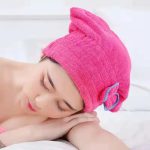 Hair Drying Towels, Ultra Absorbent Hair Drying Cap Towel for Women Adults or Kids Girls(random color ) - Image 2