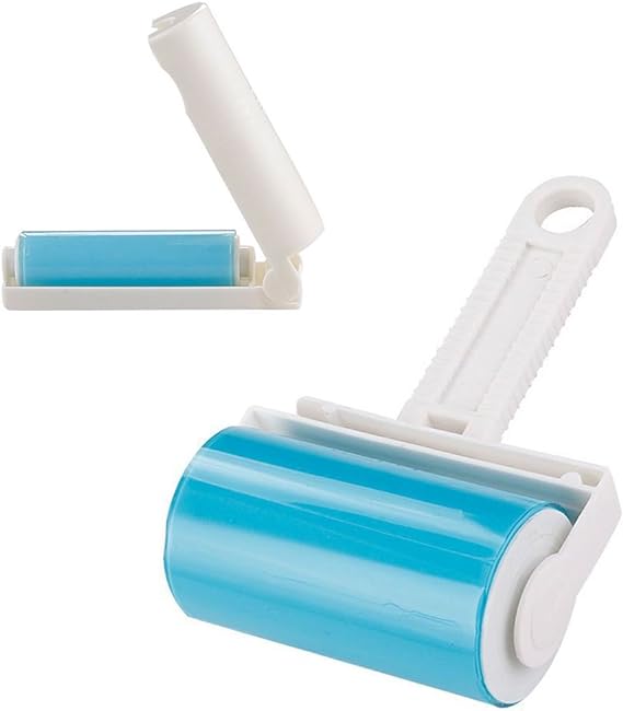 51xrqyvvH7L._AC_SX569_.jpg Roller Dog Cat Hair Remover - Reusable Sticky Washable Pet Hair Roller Dust Picker Cleaner Brush - Image 1