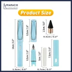 New Unlimited Technology Eternal Writing Pencil Inkless Magic Pen Pencil   (random color) MJ KS - Image 3