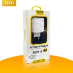V16-Micro USB – 4A Smart Fast Charger (3 USB Ports + Built-in Cable) | Vizo V16 Micro USB Charger - Android Phone Charger - Mobile Phone Charger - Image 2
