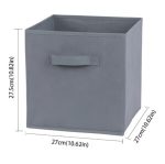 Foldable Canvas Storage Box (Random Color) - Image 4