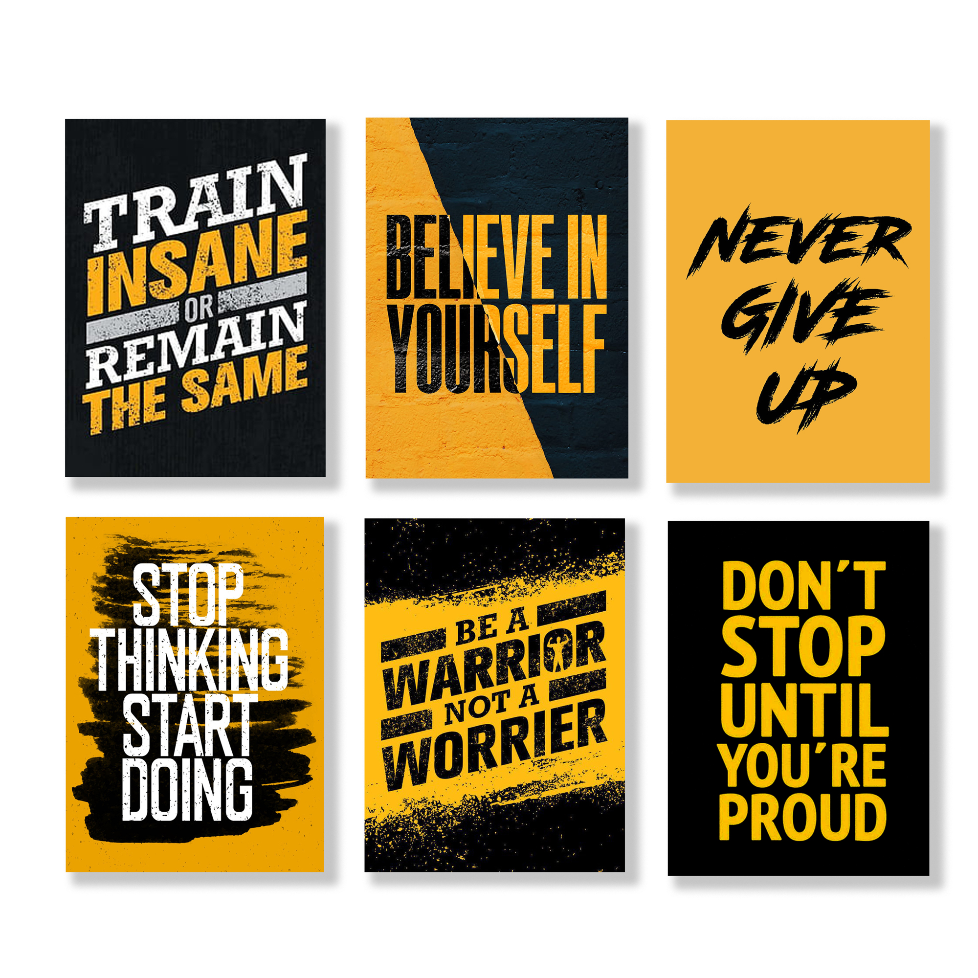 5b7af079935b6e62db5dd9a11d737d6d.jpg set of 6 Motivational wooden canvas frames for wall decore / sticky phototiles - Image 1