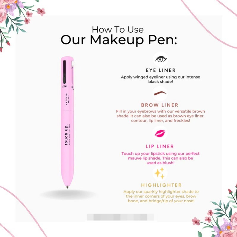 5bb784b27509a4dbe325926cba87d90a.jpg 4-in-1 Makeup Pen (Eye Liner, Brow Liner, Lip Liner, & Highlighter)Touch Up - Image 1