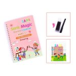 Sank Magic book Practice |  Tracing Handwriting First Pre-school Baby Learning Books for Kids (4 Books + Magic Pen with 5 Ink Refills) - Image 5