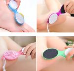 4 In 1 Foot Scrubber | Multi Use Pedicure Paddle Brush – 4 Step Pedicure Cleanse, Scrub, File And Buff (random Color) - Image 5