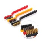 Gas Stove Cleaning Wire Brush Kitchen Tool Metal Fiber Brush â€“ Set of 3 Brush - Image 4