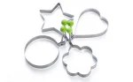 Pack of 4 Egg Shaper Kitchen Tools Star, Heart, Round, Flower Shaped Stainless Steel -  (random color ) - Image 3