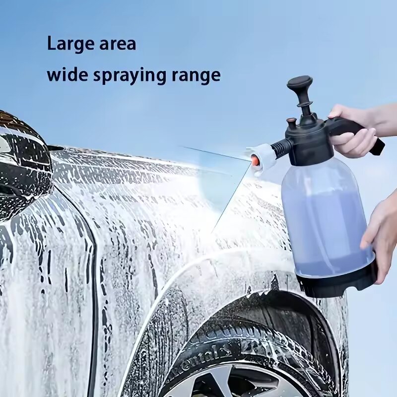 6-1-5.jpg Hand Pump Foam Car Wash Sprayer Bottle Air Pressure Sprayer Car Cleaning Tools Gardening Spray Bottle Air Pump Watering Bottle - Image 1