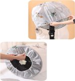 Peva Material Universal Electric Fan Dust Cover Prevent Aging Of Fan Blades Circular Electric Fan Sleeve Electric Fan Cover(random design ) - Image 5