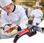 3-in-1 Knife Sharpener With Fruit And Meat Knife Peeler.3-Stage Diamond Coated Knife Sharpener,Kitchen Helper Three-piece Knife Sharpener Set With a Knife Ceramic peeler - Image 2
