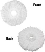 (PACK OF 3)Spin Mop Refill - Extra Head, Additional Microfiber Mop Round Shape Mop Heads - Image 5